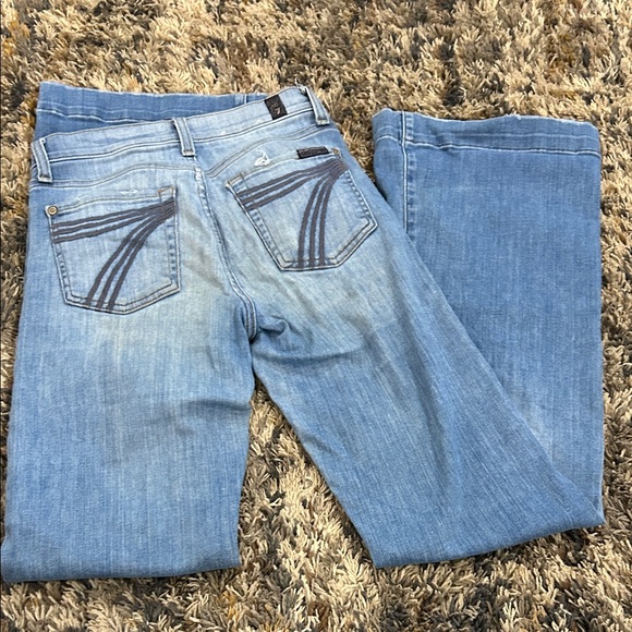 7 For All Mankind Men's Relaxed Jeans in Light Blue